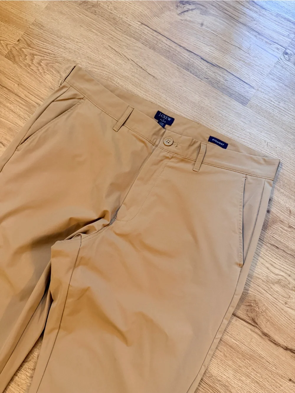 J. Crew Straight-Fit Tech Pant Light Khaki Size 33x32